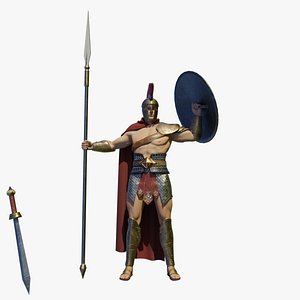 Spartan Warrior - 3D game ready character 3D model