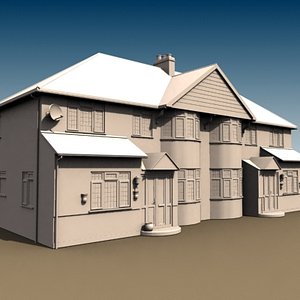 Semi-detached urban house (British)