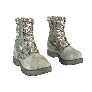 3D model Military Boots