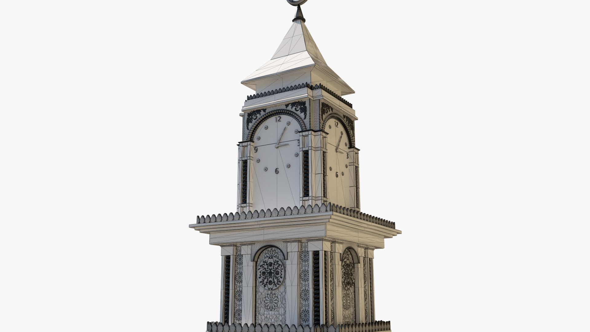 Clock tower 3D TurboSquid 1971253