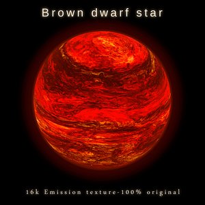 brown dwarf star planet 3D