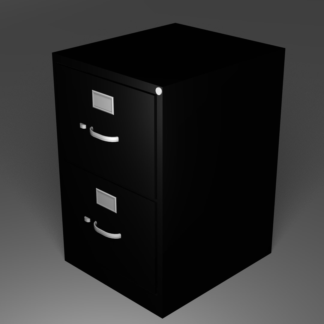 Filing Cabinet 3d Obj