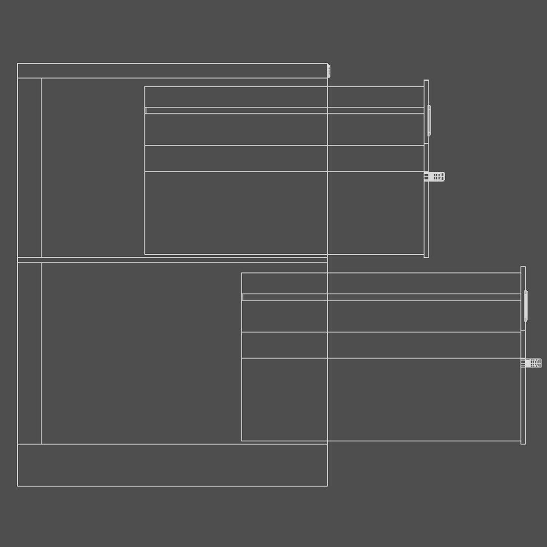 Filing Cabinet 3d Obj