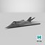 3D Stealth Aircraft in Flight Simplified