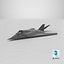 3D Stealth Aircraft in Flight Simplified