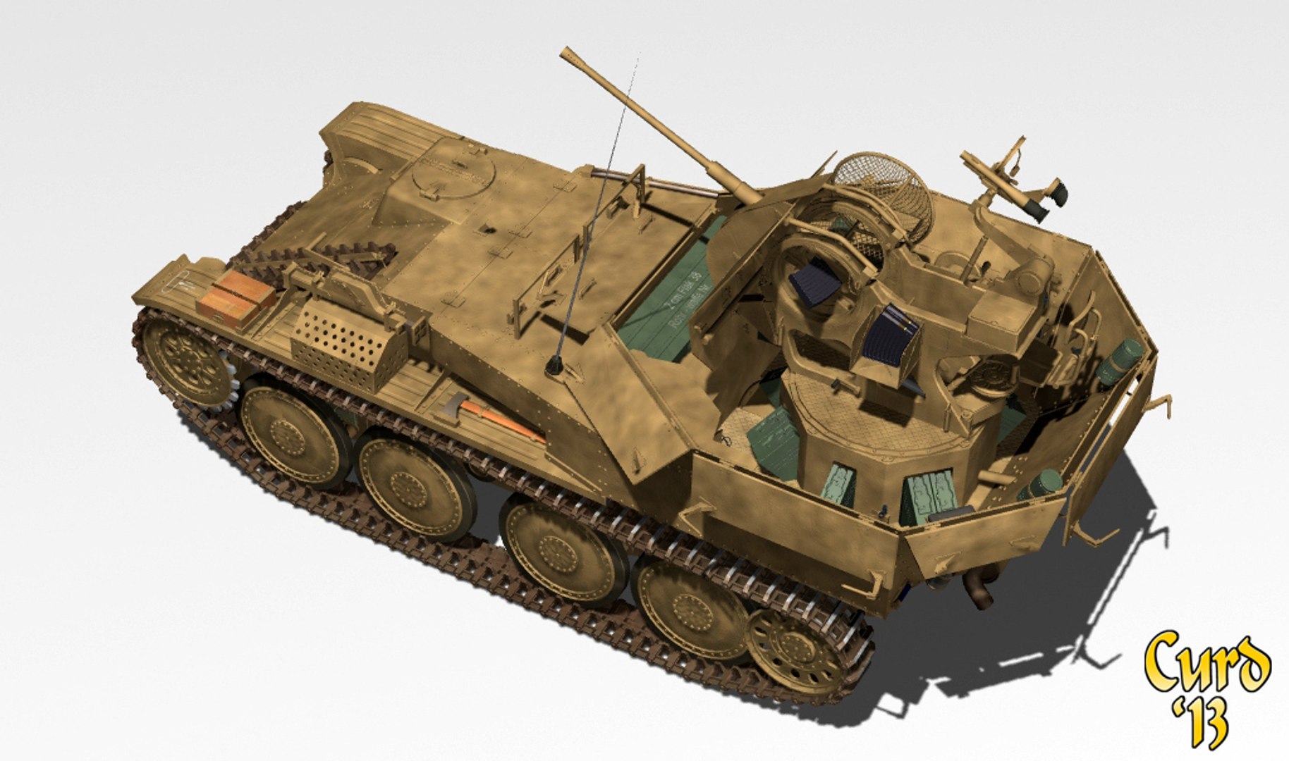 Flakpanzer 38(t) Gepard Anti-Aircraft Tank auf Selbstfahrlafette 38(t) Ausf M (Sd.Kfz.140), 12.SS-Panzer-Division Hitlerjügend, Normandia, 1944, 1:48, Gasoline