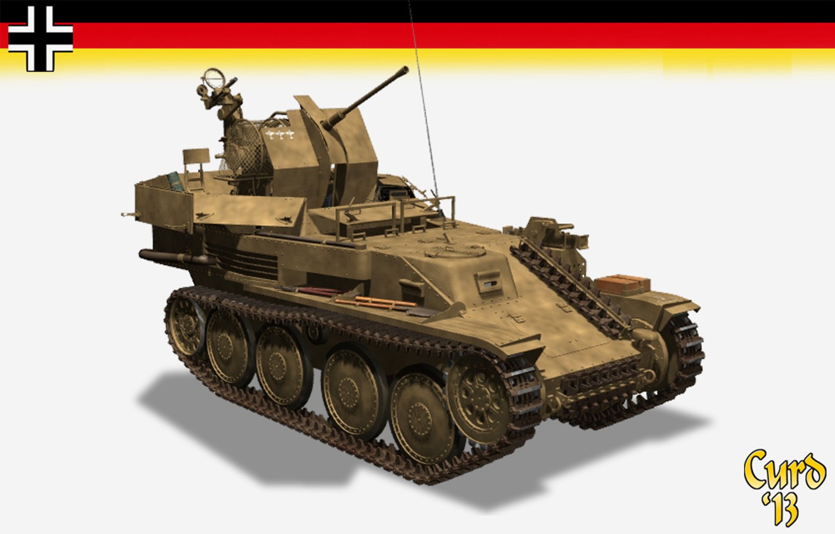 flakpanzer 38 gepard3Dモデル - TurboSquid 770835