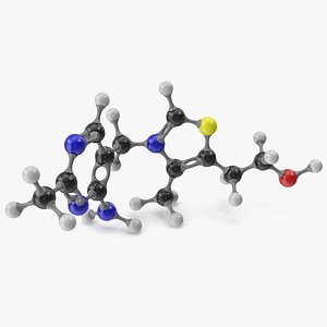 Thiamine Molecular Model
