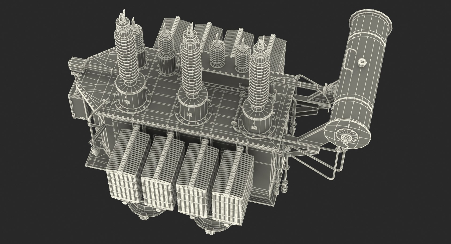 3D overload distribution power transformer - TurboSquid 1306764