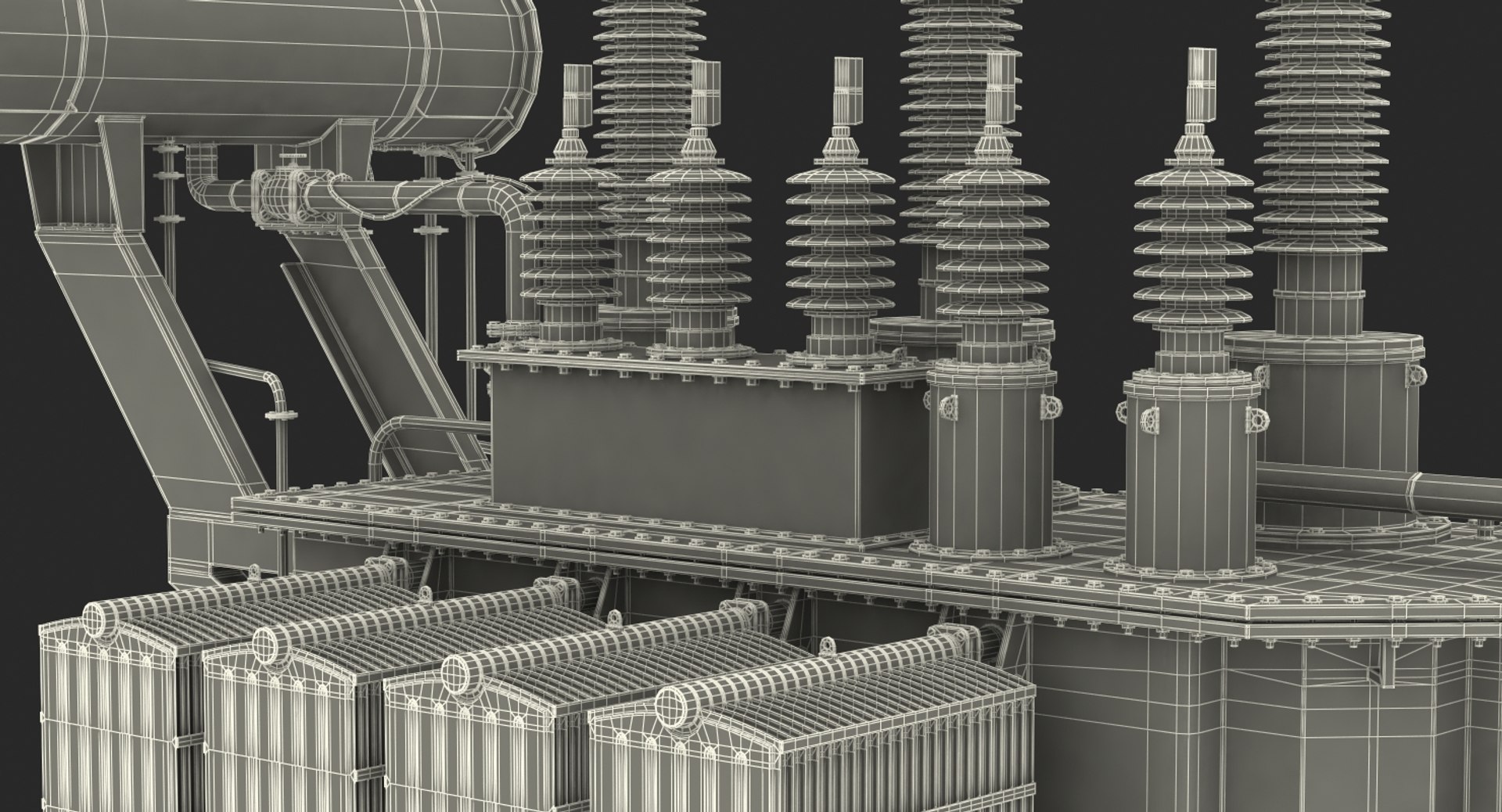 3D overload distribution power transformer - TurboSquid 1306764