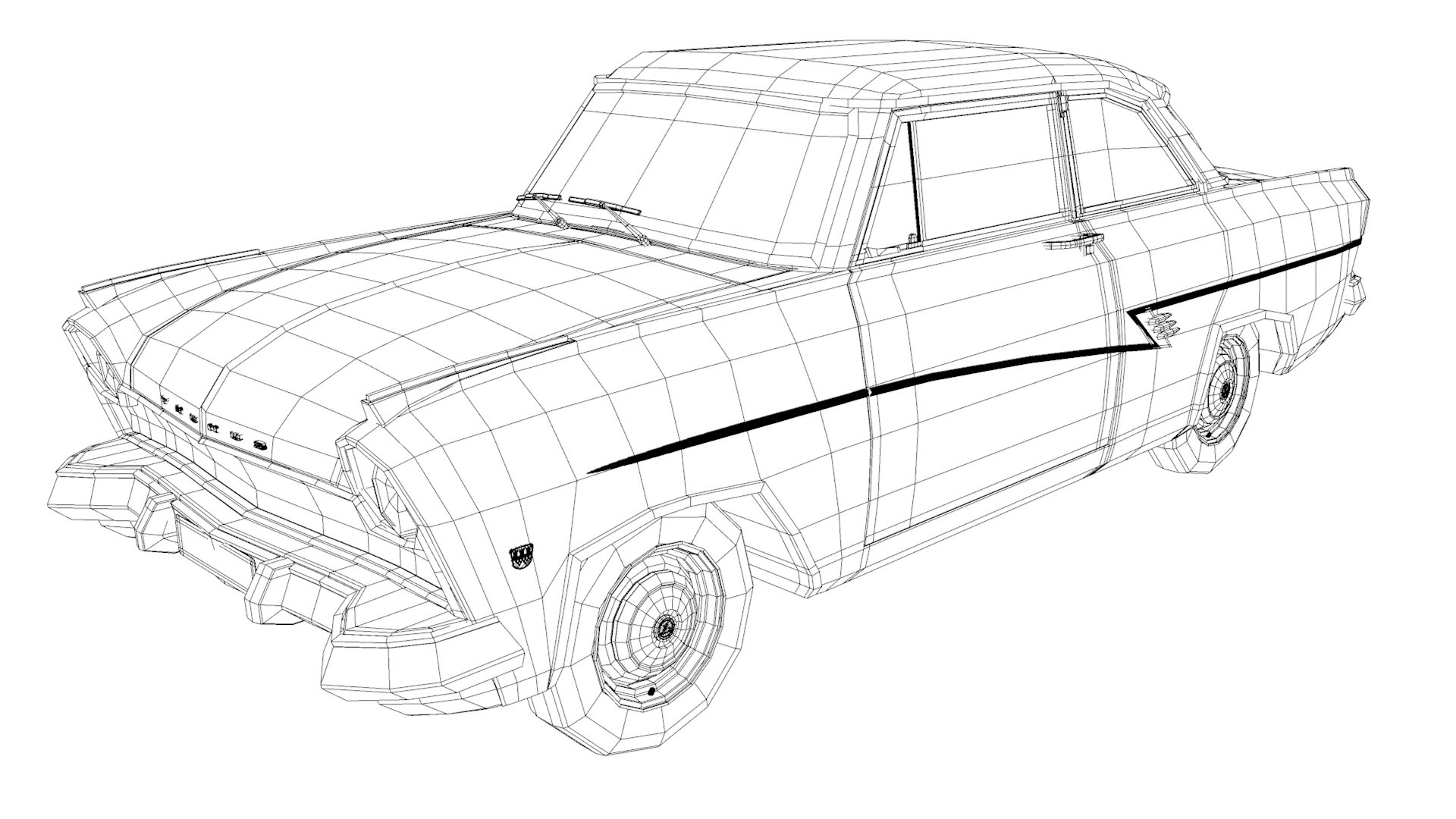 Ford Taunus 17M P2 2 Door Sedan 1959 3D Model - TurboSquid 2015529