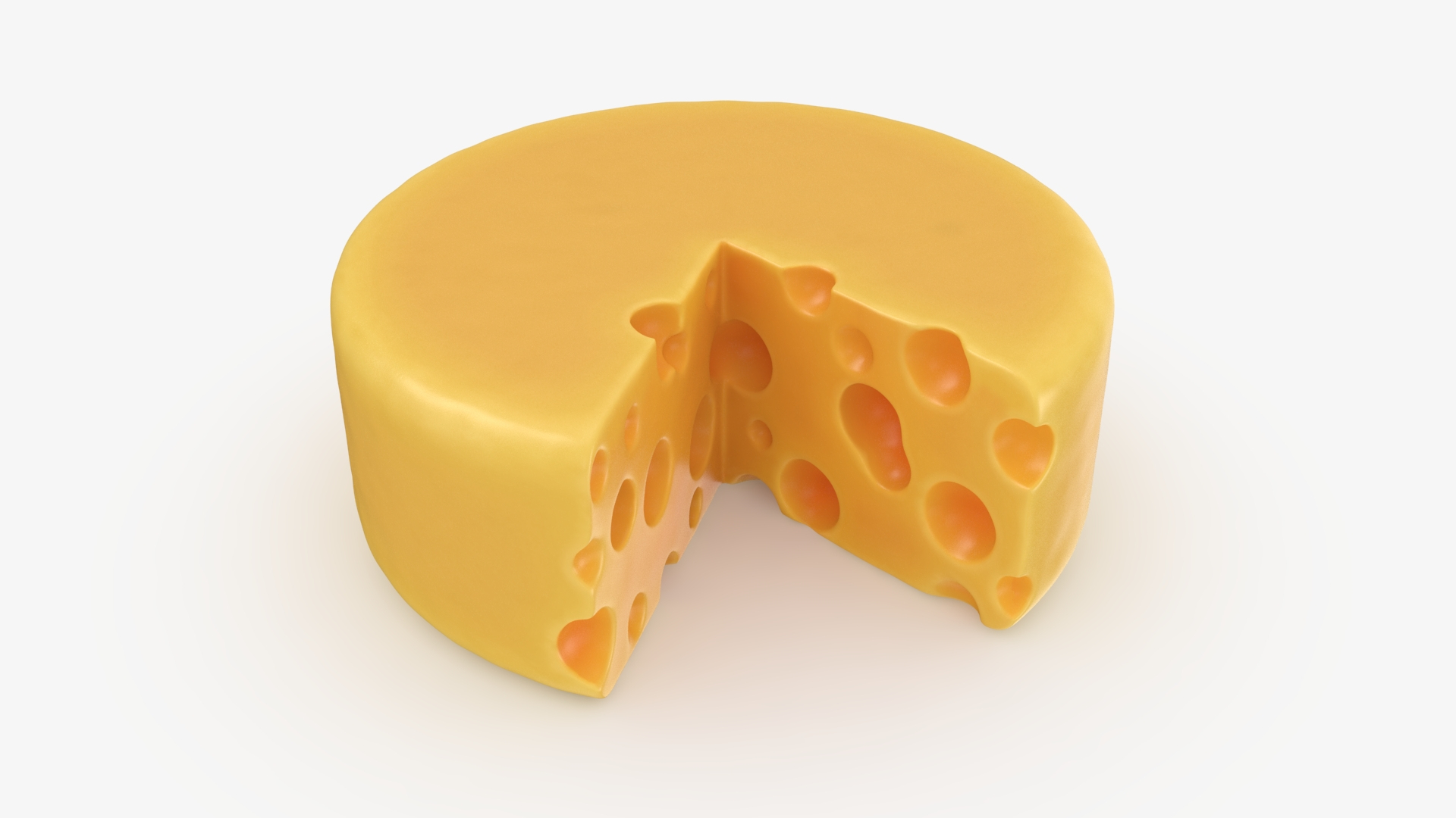 3D Stylized Sliced Cheese - TurboSquid 2339381