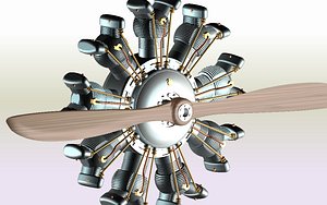 3D Radial Engine 模型 - 浏览和下载格式 - TurboSquid