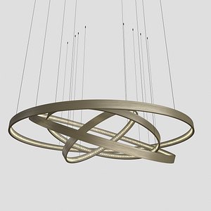 3d model of ringz chandelier