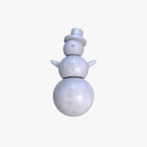 Snowman Articulated Keychain  Charm STL File 3D Printable File