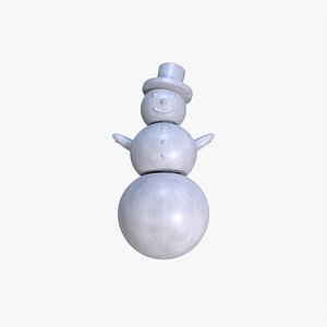 Snowman Articulated Keychain Charm STL File 3D Printable File
