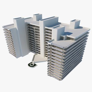 miami beach building games 3D model