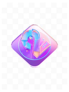 3D 2 Frosted Glass Texture Dazzle model