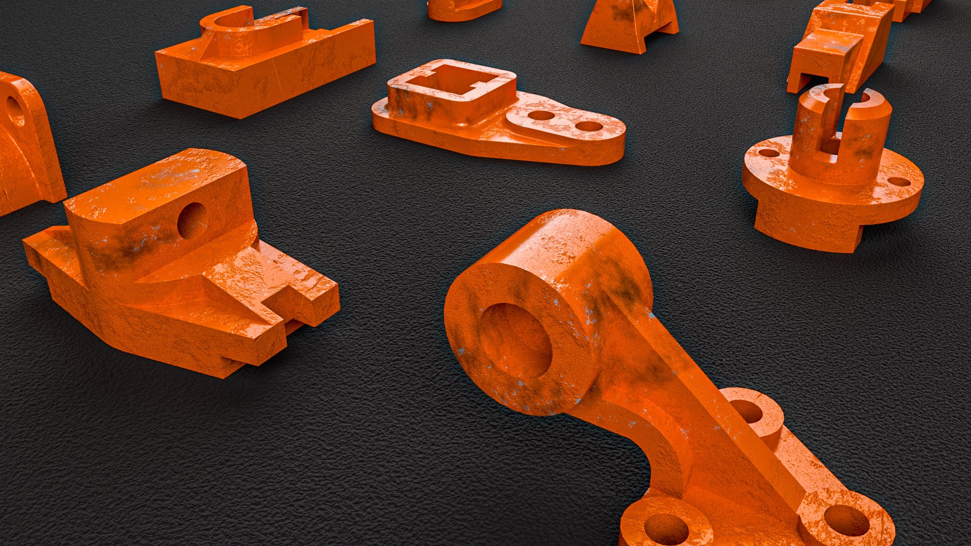 3D 3D Building Blocks Kit Hard Surface Machined Parts V6 - TurboSquid ...