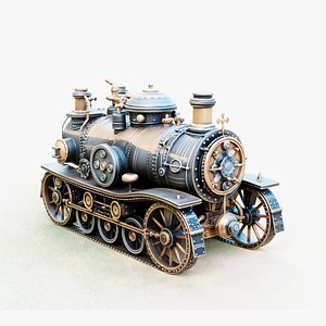 Steampunk Support Tank 2a - High Detailed 3D Print Model