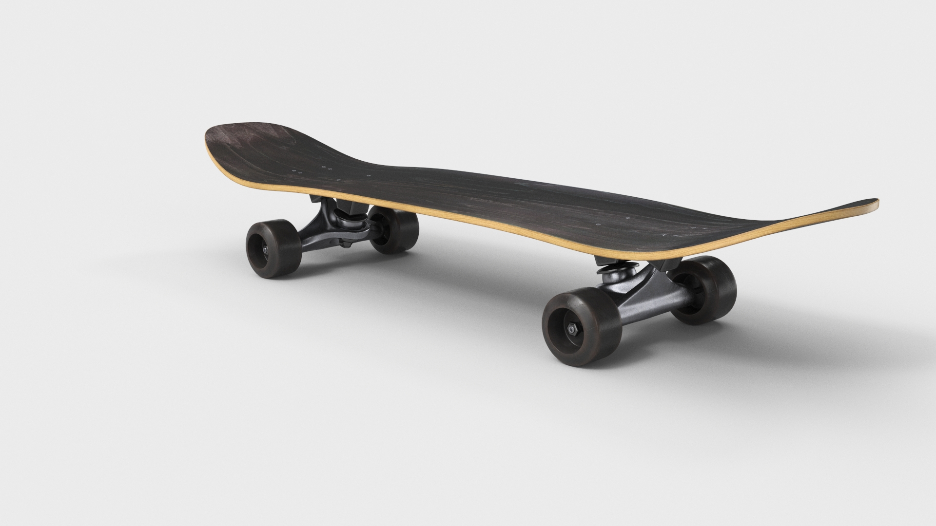 3D Model Skateboard Black - TurboSquid 1890856