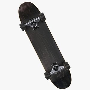 3D model Skateboard Black