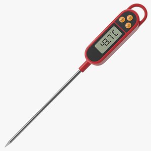 Digital Food Thermometer 3D Model