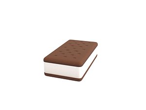 3D model ice cream sandwich