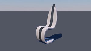 cantilevered chair 3D