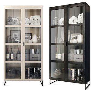 3D Cabinet Showcase Everett By Rowico model