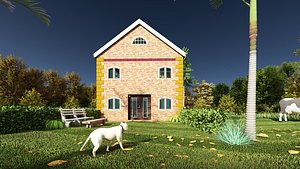 3D Small Apartment 3D House plan