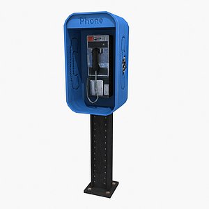 3d obj pay phone