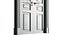 Porte classique bois vert double battant