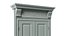 Porte classique bois vert double battant