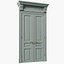 Porte classique bois vert double battant