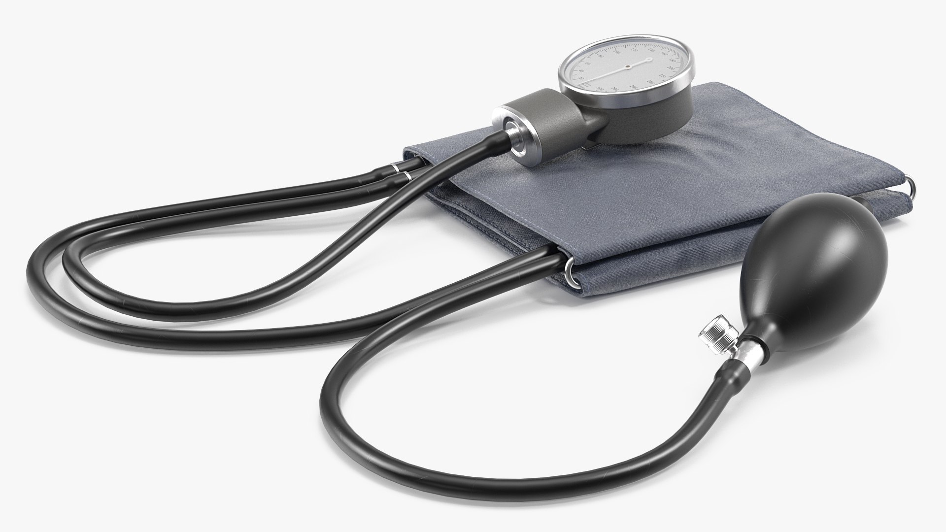 Blood Pressure Aneroid Sphygmomanometer 3D model preview