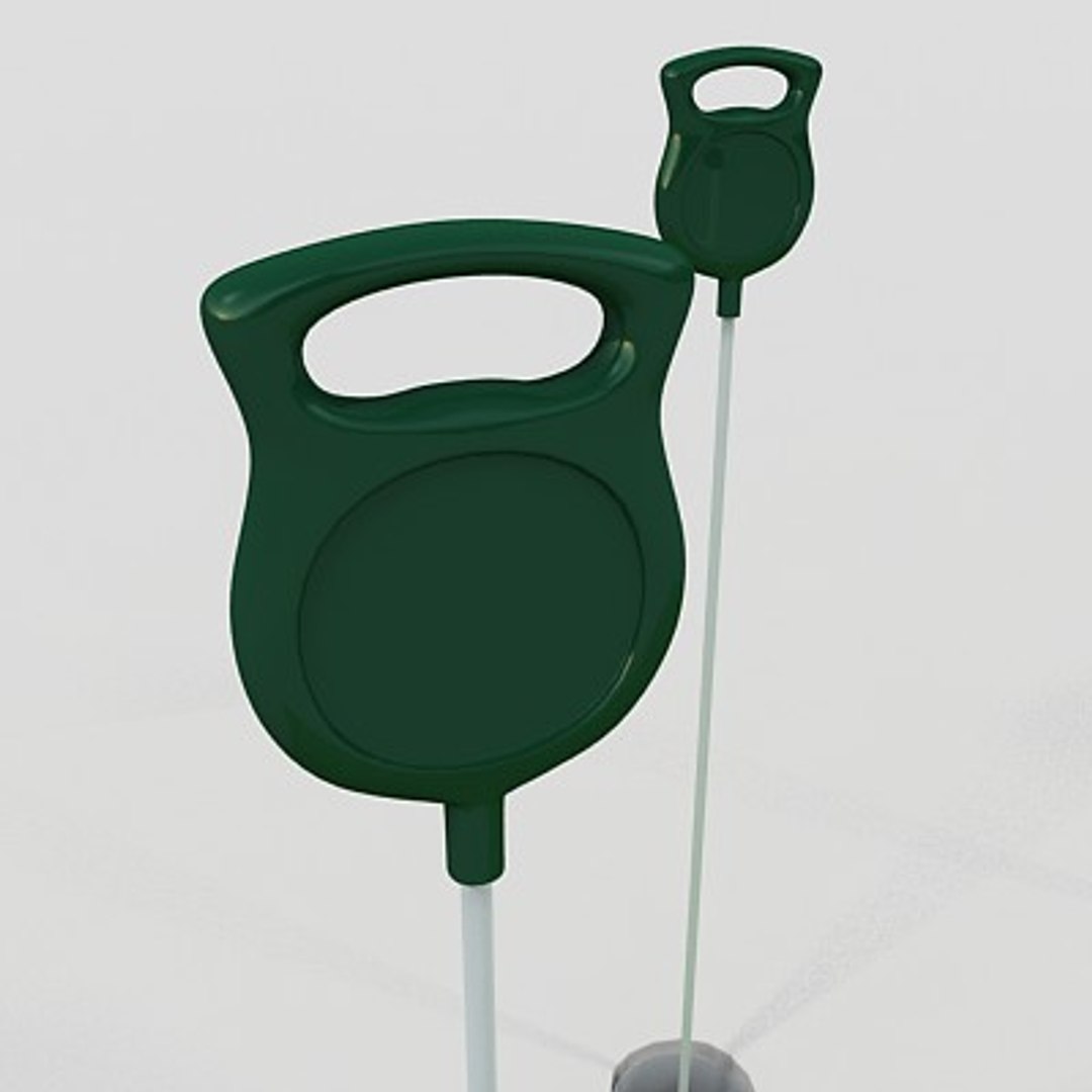 putting green pins 3d model