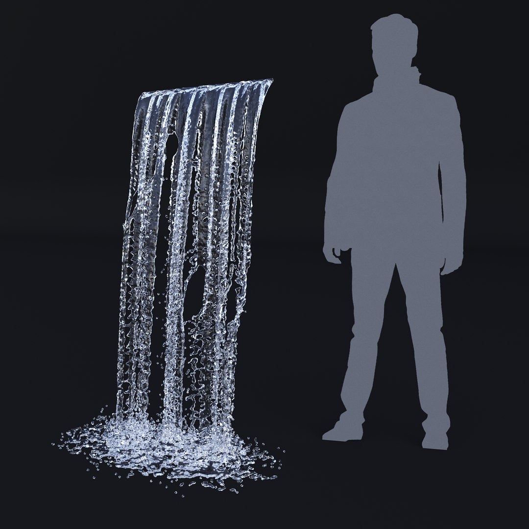 Two Animated Waterfalls 3D Model - TurboSquid 2356349