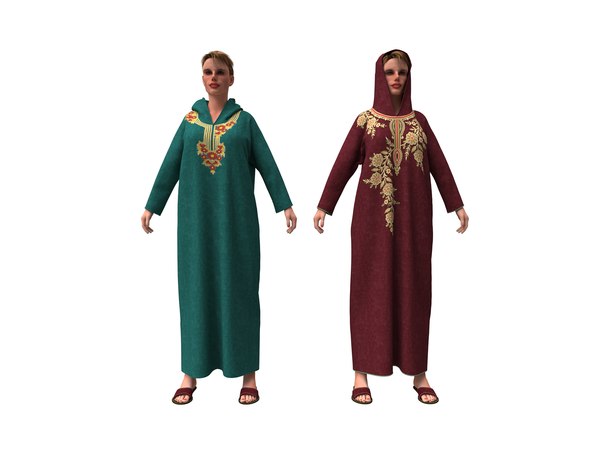 3D model woman arabian cloth