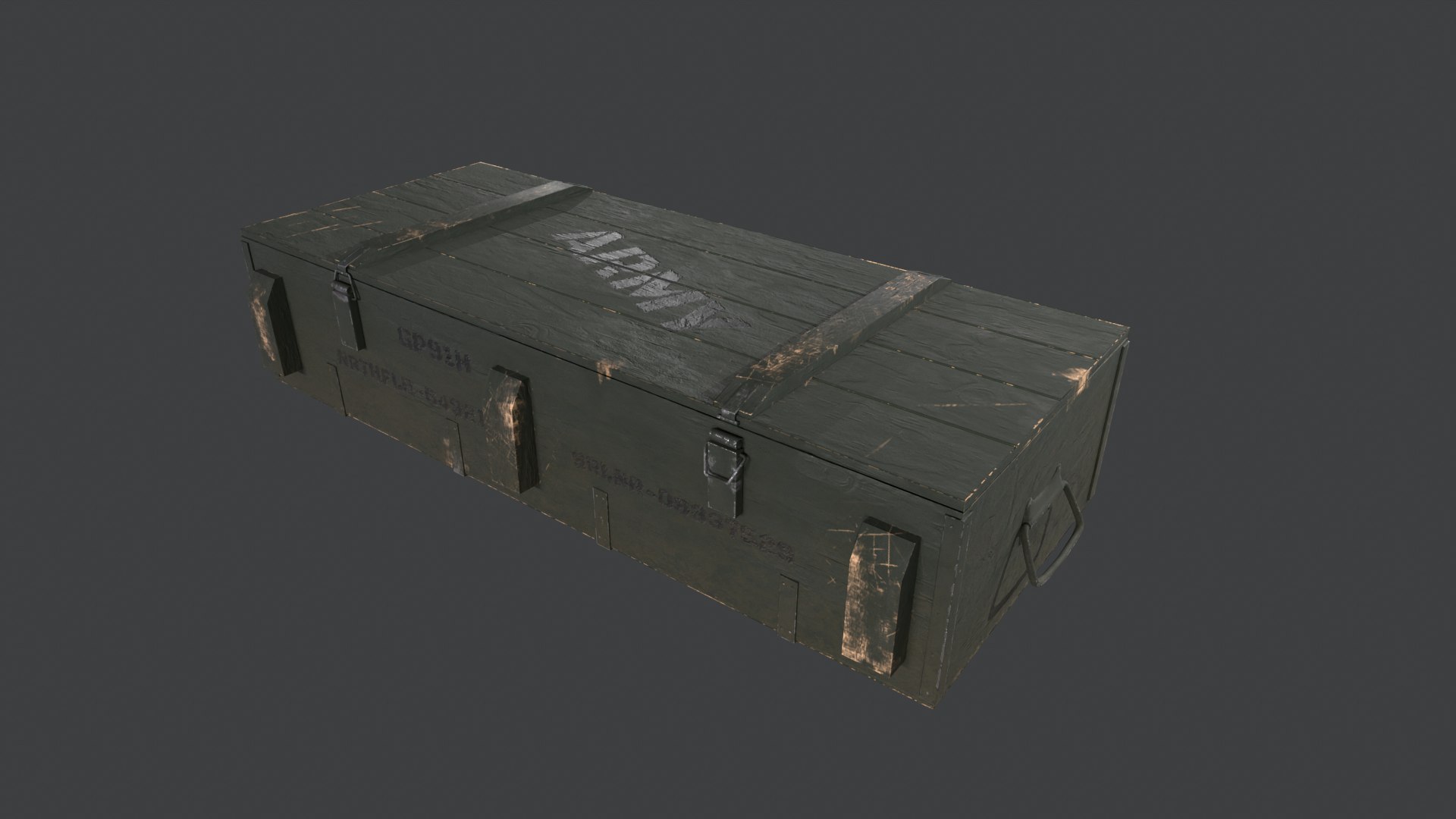 3D Military Weapon Crate - TurboSquid 2037572