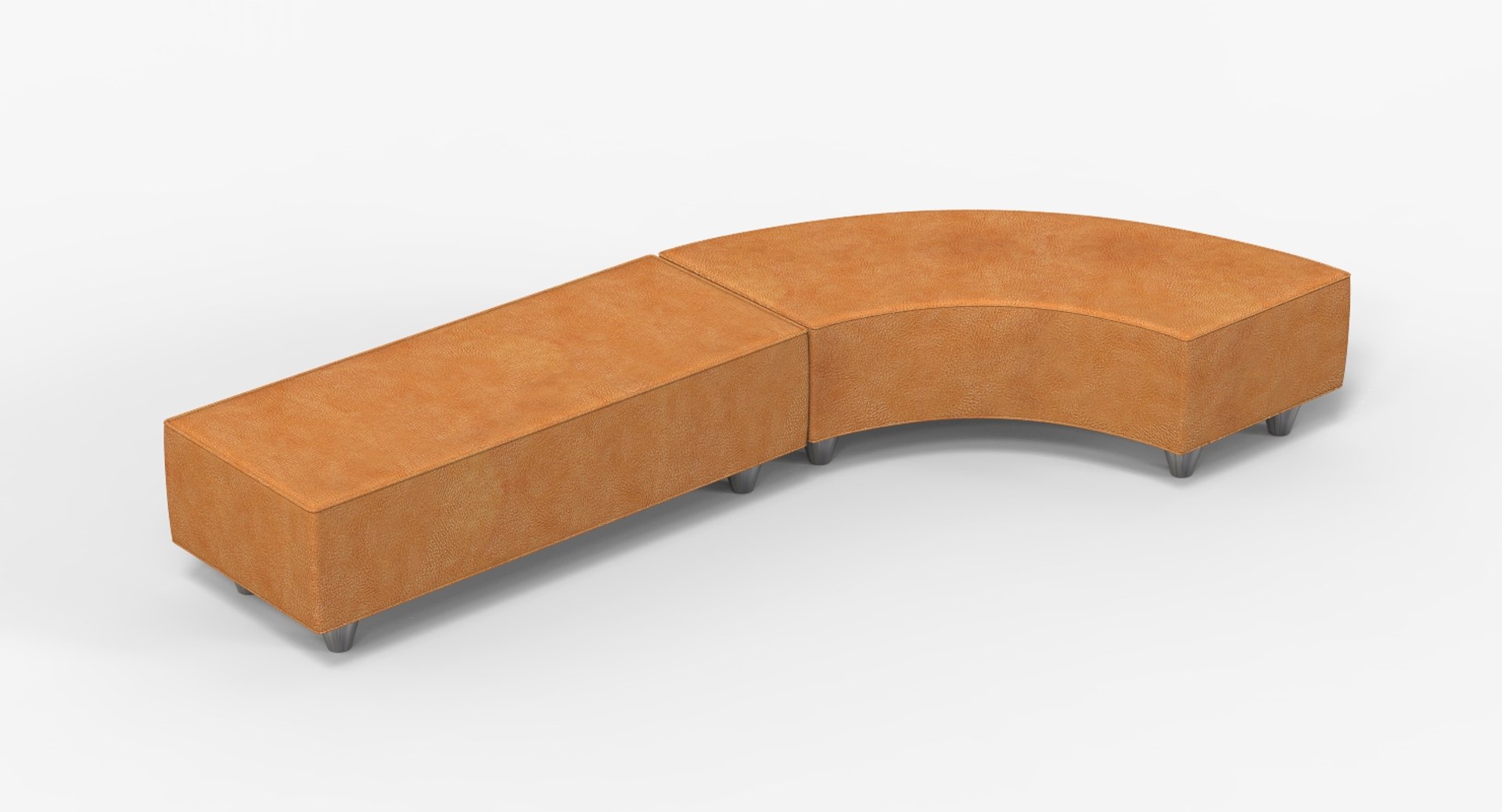 3D Leather Bench - TurboSquid 1412589