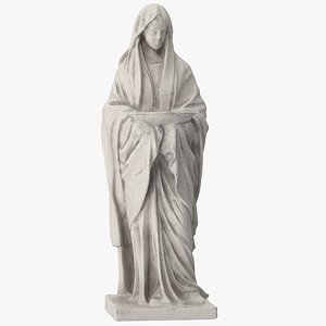 statue madonna holy water 3D model