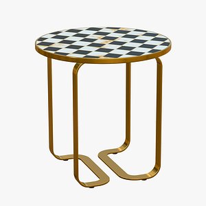 Coffee Table Gold Marble model