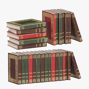 3D literature vintage books