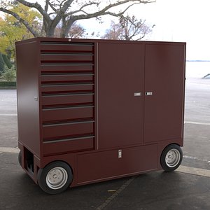 Workstation Cart 6 3D model