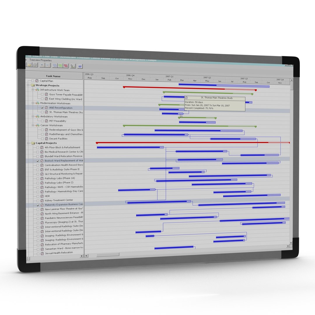 Interactive Whiteboard 2 3D Model 3D model preview