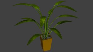 plant potted 3d blend