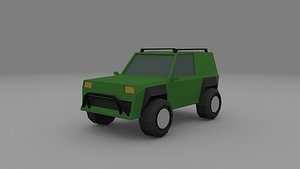 Low poly offroad vehicle