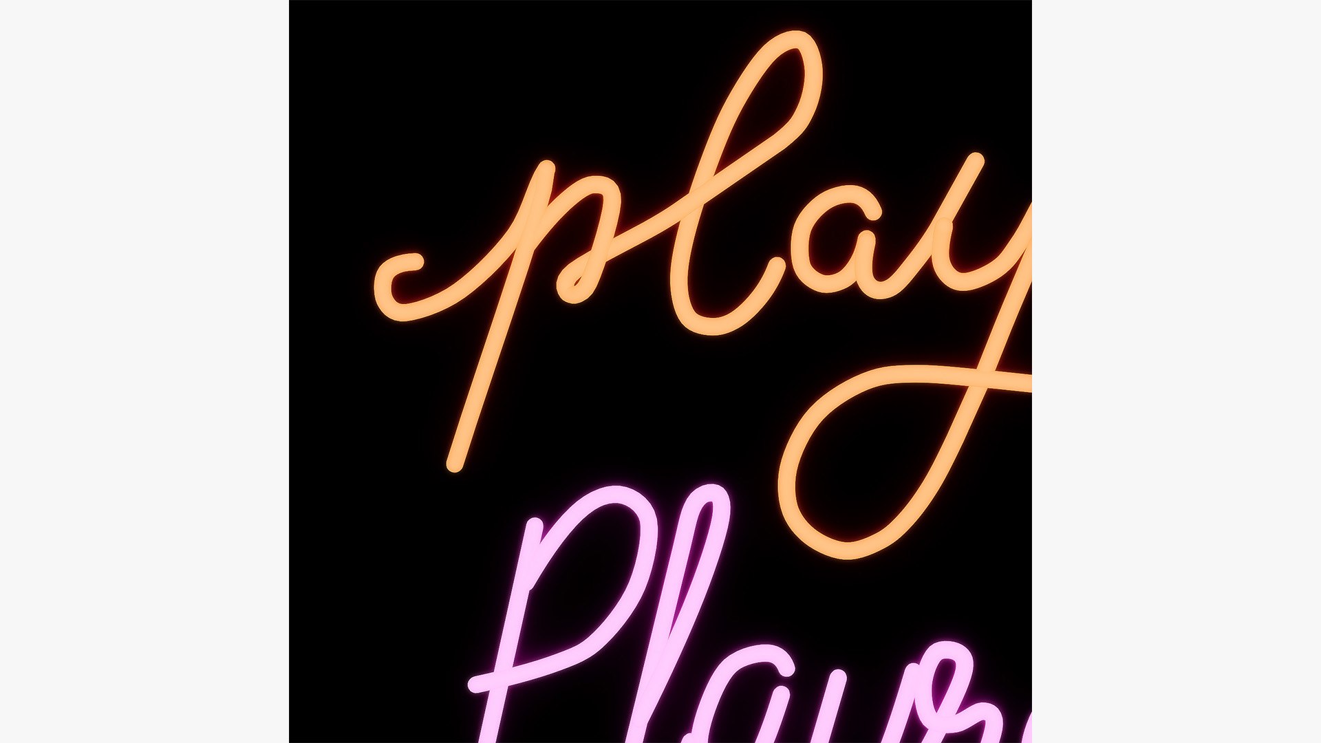 Neon Play And Playroom Signs 3D Model TurboSquid 2294379