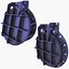 2 Flap Gate Valves SET v22 3D model